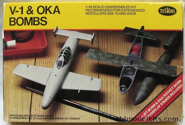 Testors 1/48 V-1 and Oka Bombs (Ohka Mk.II MYX-7) - Ex-Hawk, 626 plastic model kit